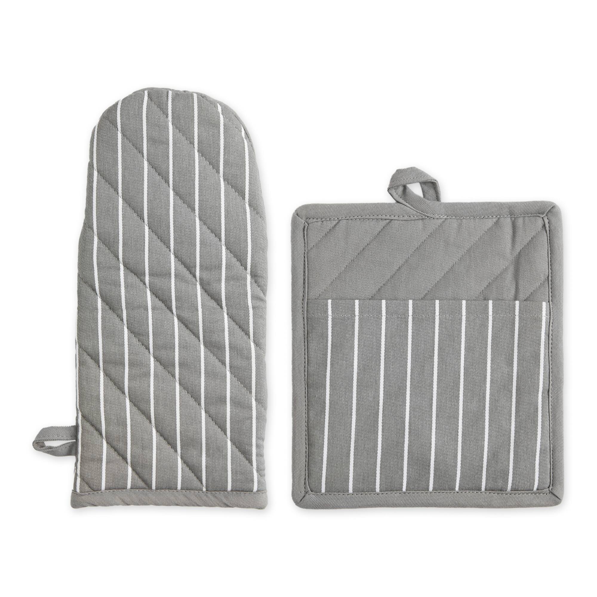 Gray Stripe Chef Kitchen Set